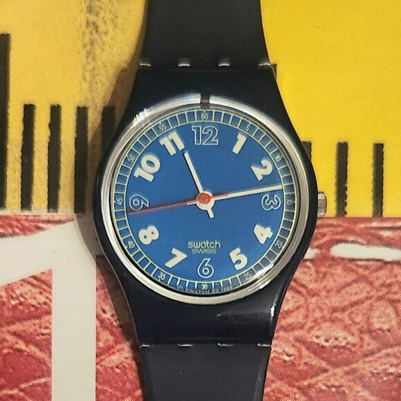 Swatch watch FORSAIL LI100 1990 Standard Ladies New old stock - Picture 1 of 7